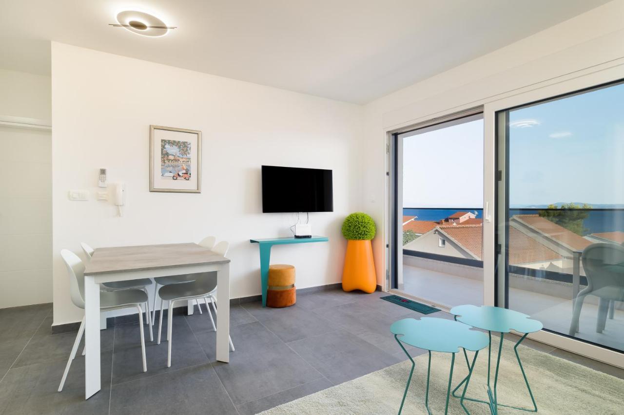 Luxury Apartment- Balcony- Private Rooftop And Jacuzzi- Common Pool Trogir Zewnętrze zdjęcie