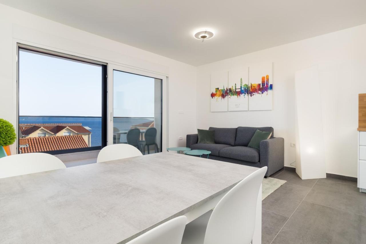 Luxury Apartment- Balcony- Private Rooftop And Jacuzzi- Common Pool Trogir Zewnętrze zdjęcie